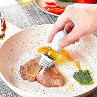 Measurable Seasoning Container Oil Bottle Kitchen Silicone Quantitative Outdoor with Brush Barbecue Spray Bottle Cooking Tools